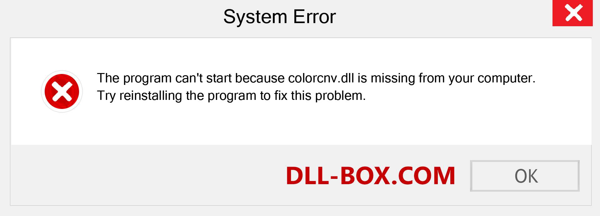  colorcnv.dll file is missing?. Download for Windows 7, 8, 10 - Fix  colorcnv dll Missing Error on Windows, photos, images